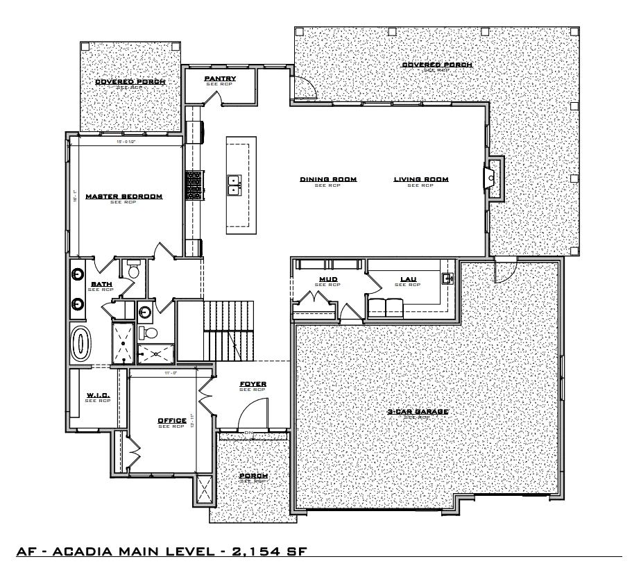 Acadia Main Level floor-plan preview
