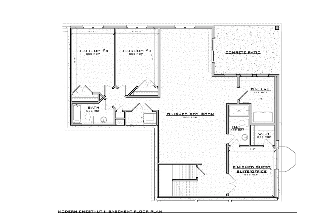 Chestnut Modern Basement floor-plan preview