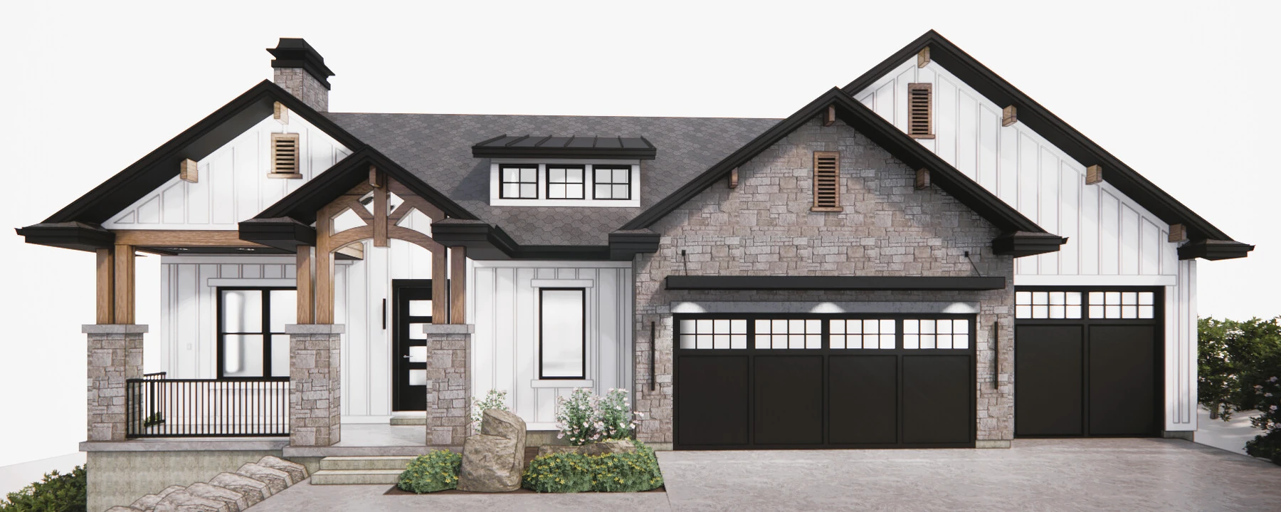 Chestnut exterior architectural rendering, VR24 design study
