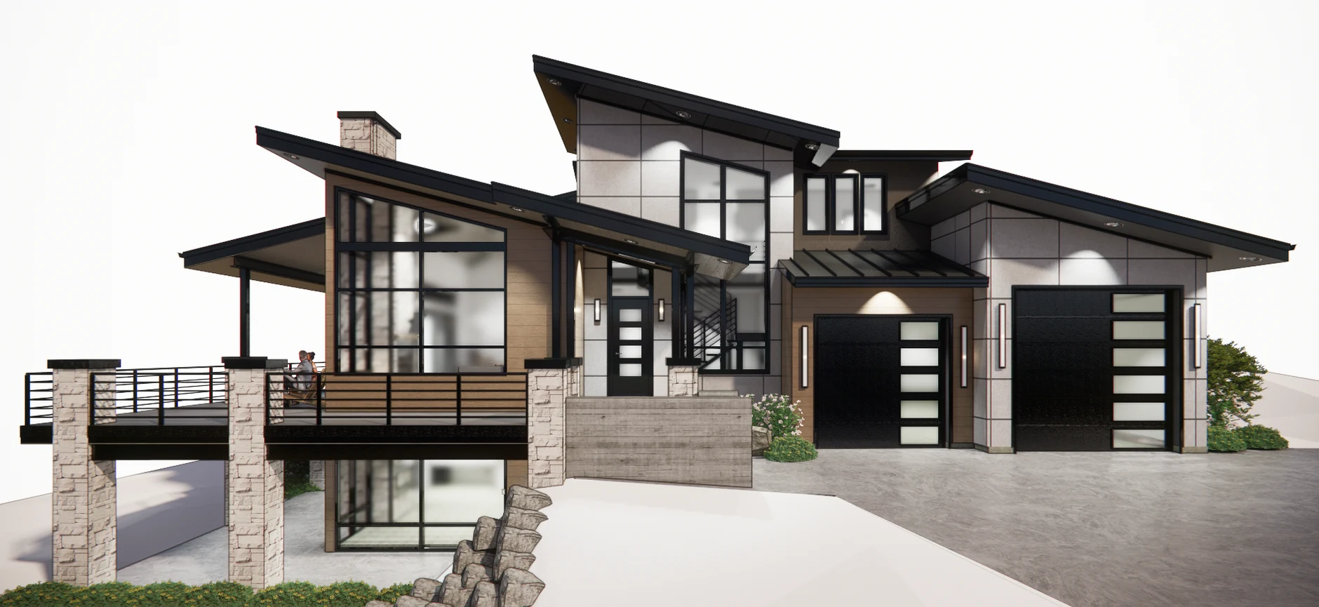 Denali, lot BH09 — builder-supplied architectural exterior rendering, not finished-home photography
