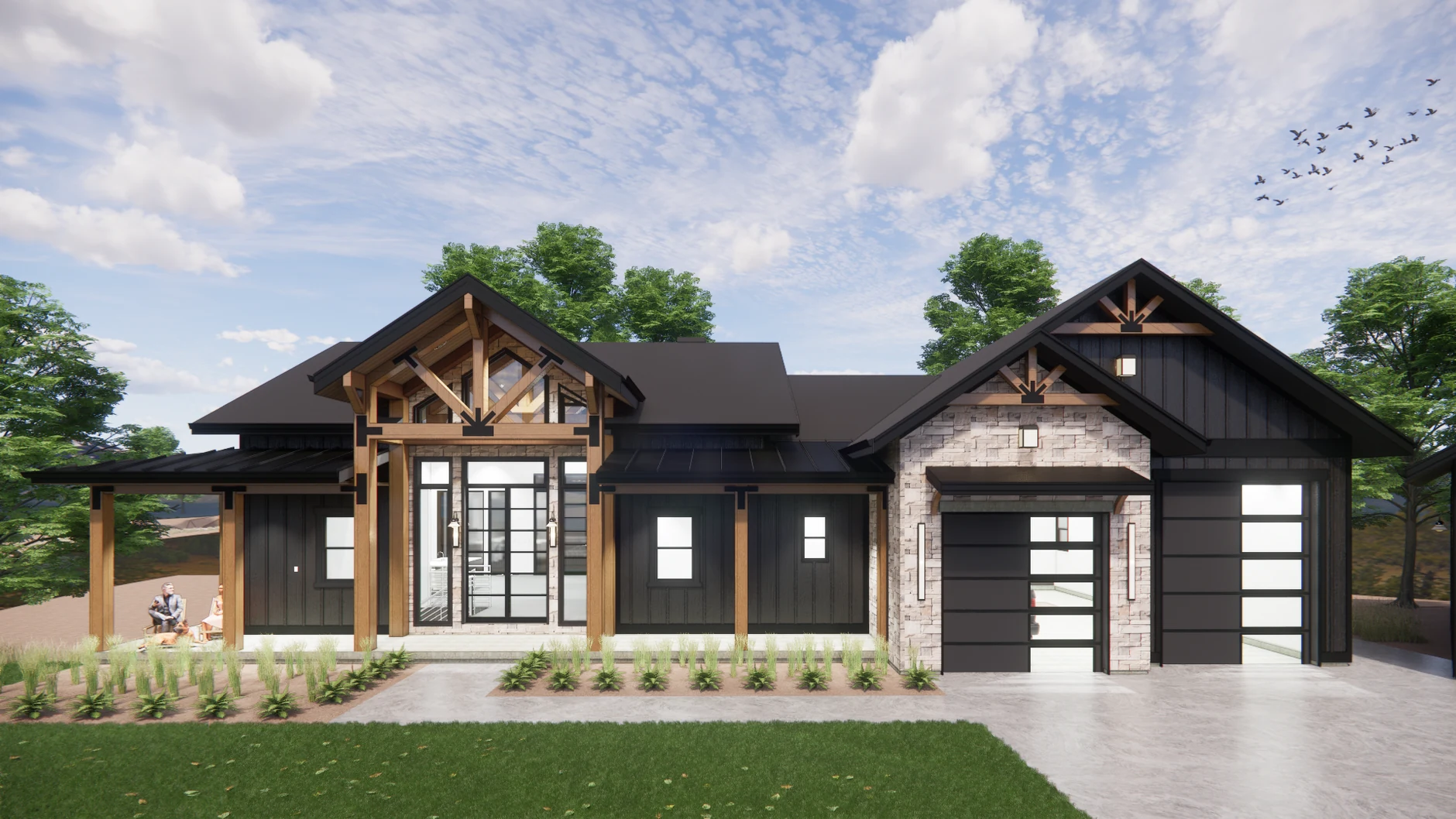 Pinnacle architectural rendering for The Reserve lot RES138, not a current listing