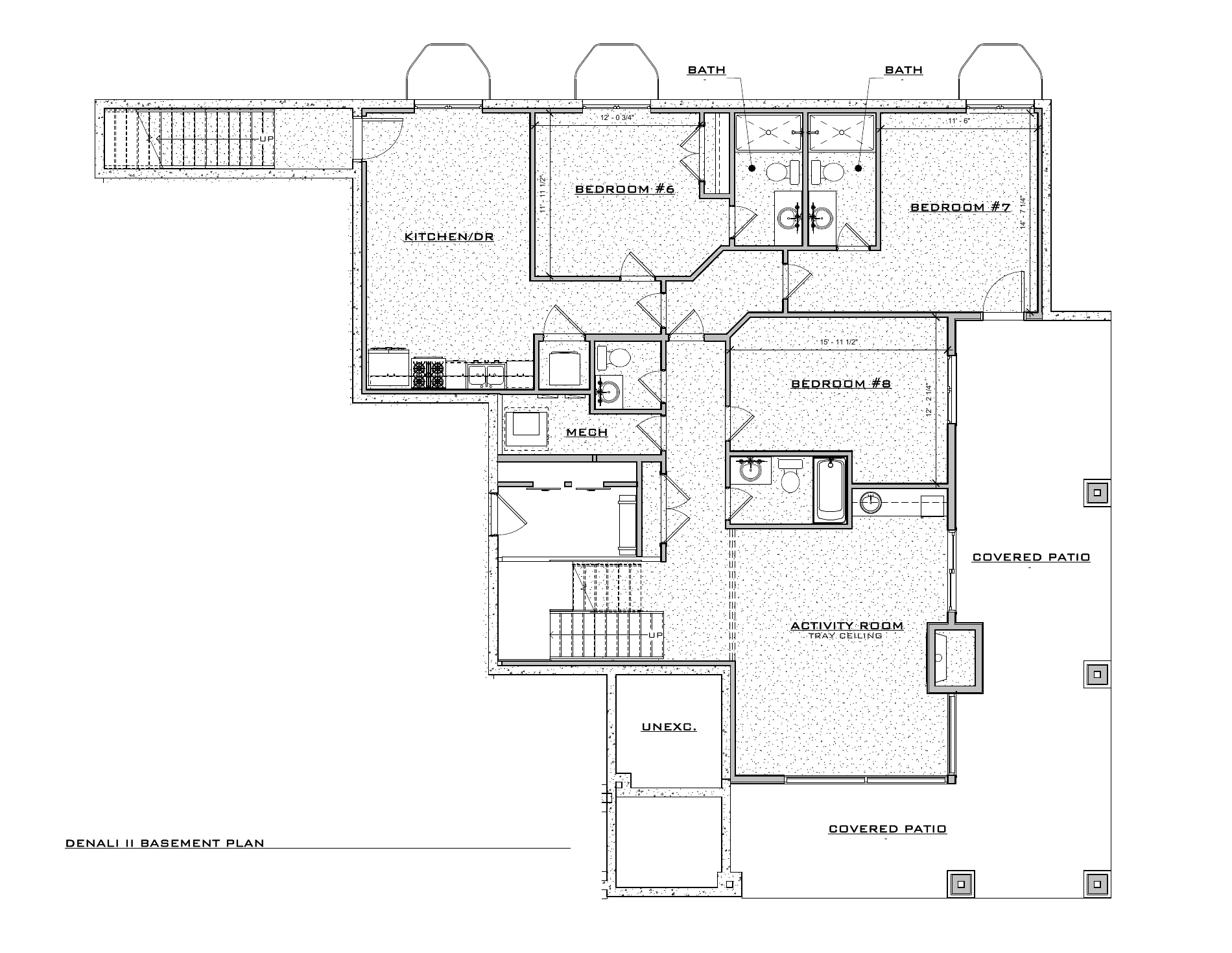 Denali II, lot RES157 — Basement architectural floor plan