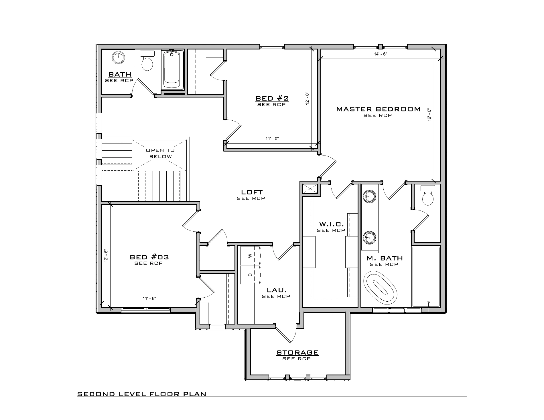 Orchid, lot TL149 — Second level architectural floor plan
