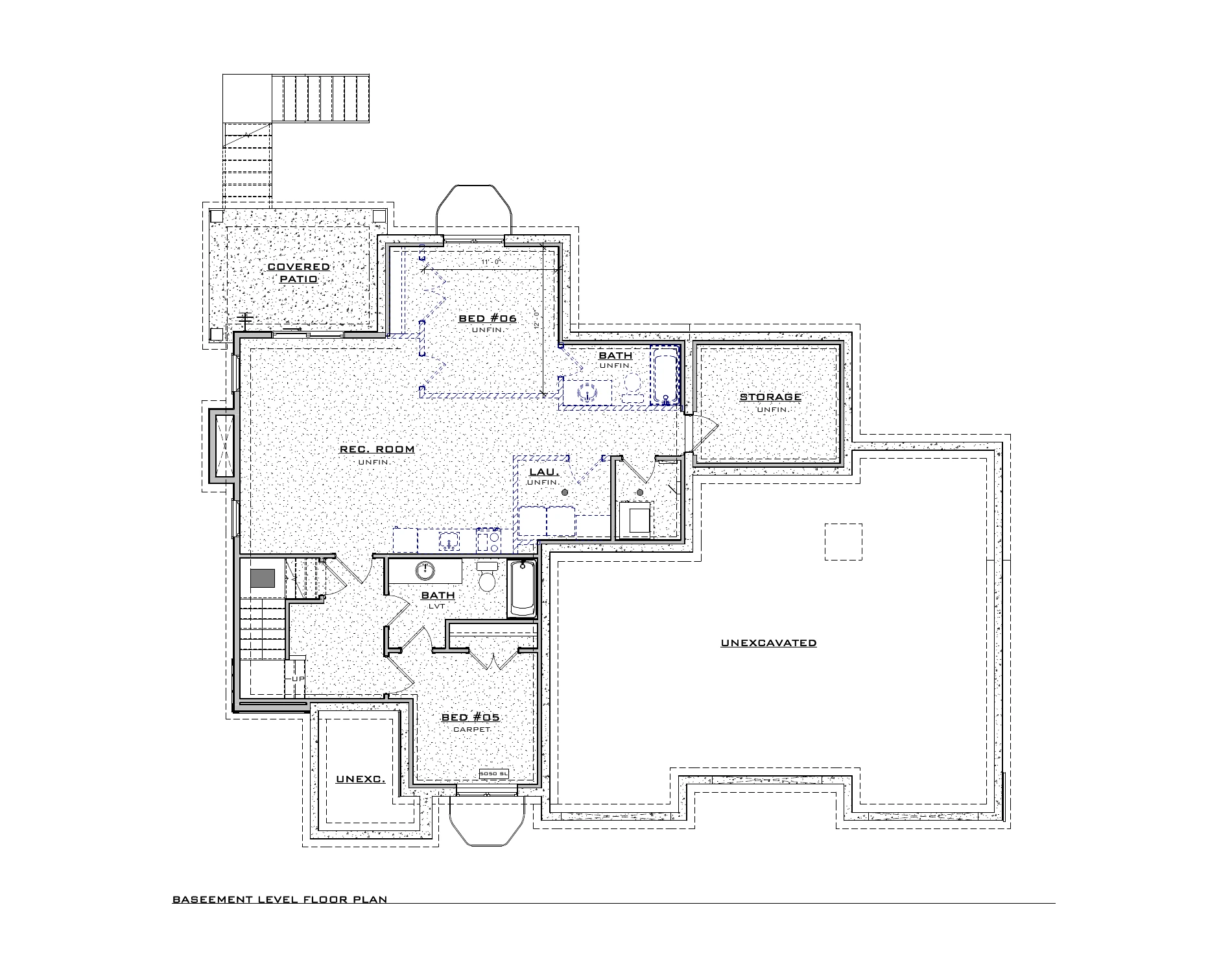 Durian, lot VR26 — Basement architectural floor plan