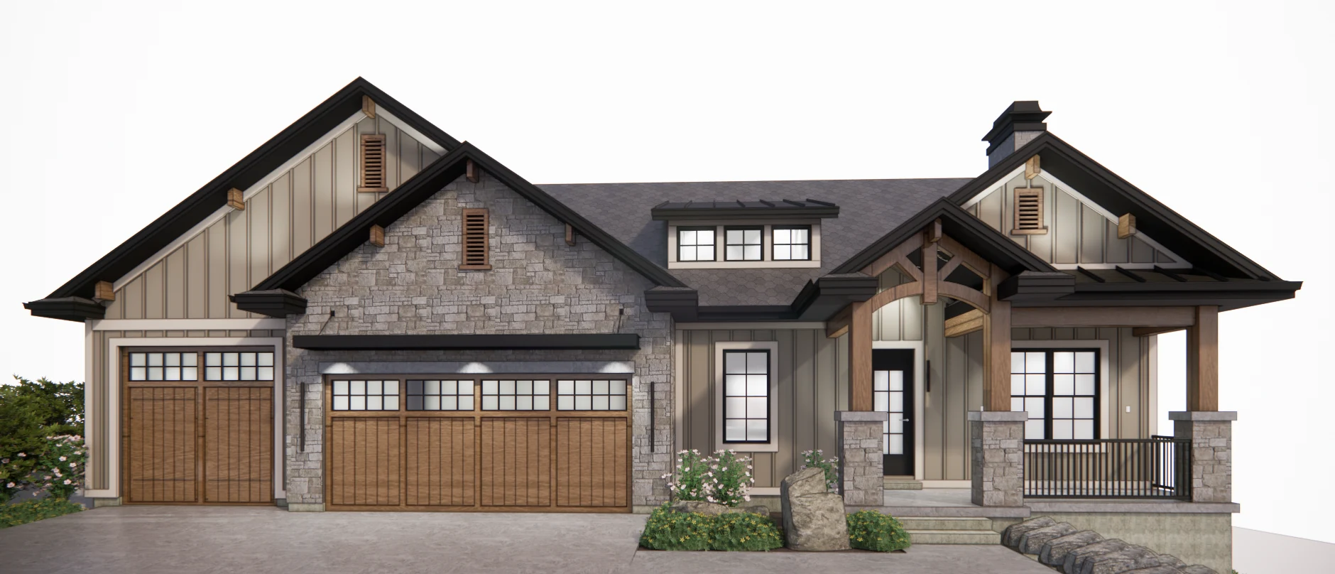 Lot VR33 Chestnut architectural rendering — not a completed-home photograph
